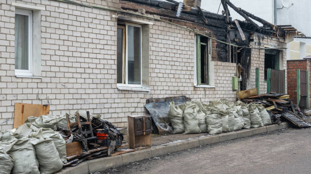 Professional Fire Damage Removal technician working in Jessup, PA